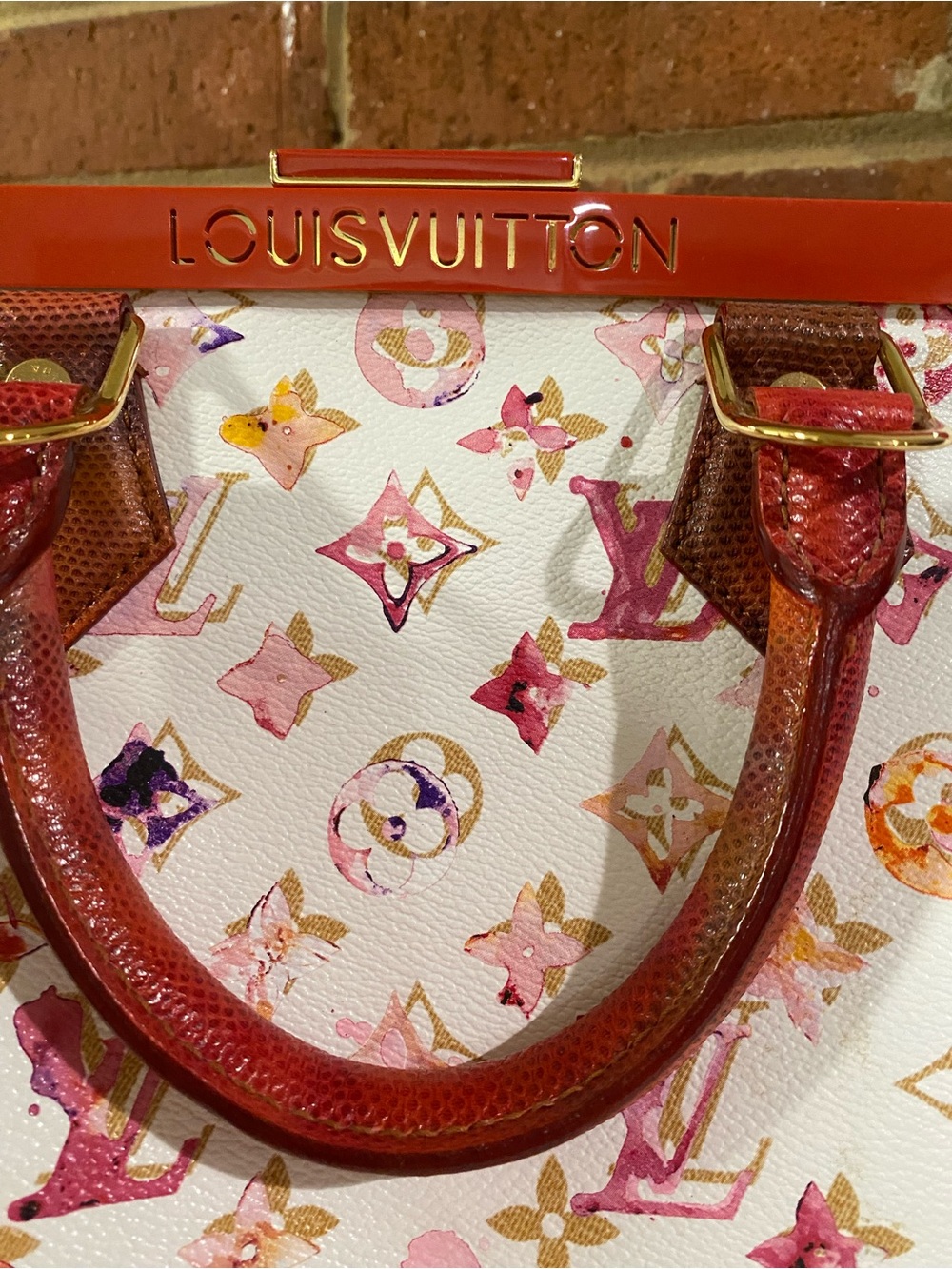 Louis Vuitton Watercolor Aquarelle Frame Speedy White - Picture 11 of 16